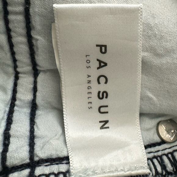 PacSun Striped Mom High Rise Ankle Jeans Size 24 - Picture 8 of 9